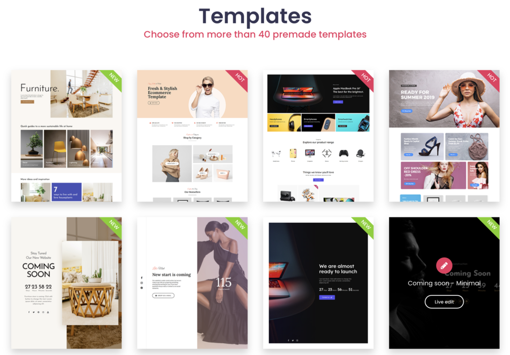 Modèles Creative Elements pour Prestashop